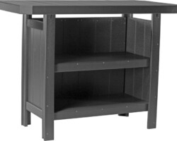 black psbbk poly serving bar black