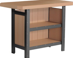 cedar / black psbcb poly serving bar cedar black