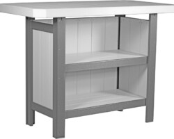 dove gray / slate psbdgs poly serving bar dove gray slate