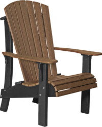 antique mahogany / black racamb royal adirondack chair antique mahogany black