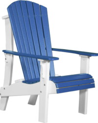 blue / white racbw royal adirondack chair blue white