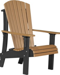 cedar / black raccb royal adirondack chair cedar black