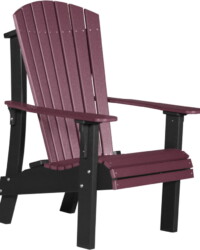 cherrywood / black racchb royal adirondack chair cherrywood black