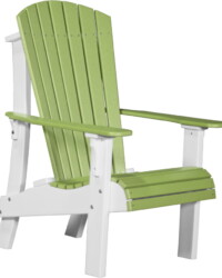 lime green / white raclgw royal adirondack chair lime green white