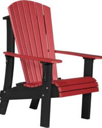 red / black racrb royal adirondack chair red black