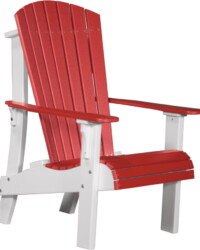 red / white racrw royal adirondack chair red white