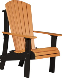 tangerine / black ractb royal adirondack chair tangerine black