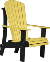 yellow / black racyb royal adirondack chair yellow black