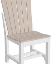 birch / white ascd adirondack side chair dining heightbirch white