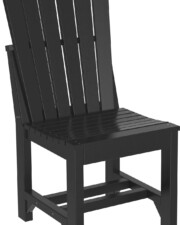 black ascd adirondack side chair dining heightblack