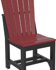 cherrywood / black ascd adirondack side chair dining heightcherrywood black