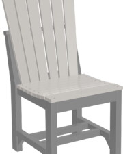 dove gray / slate ascd adirondack side chair dining heightdove gray slate